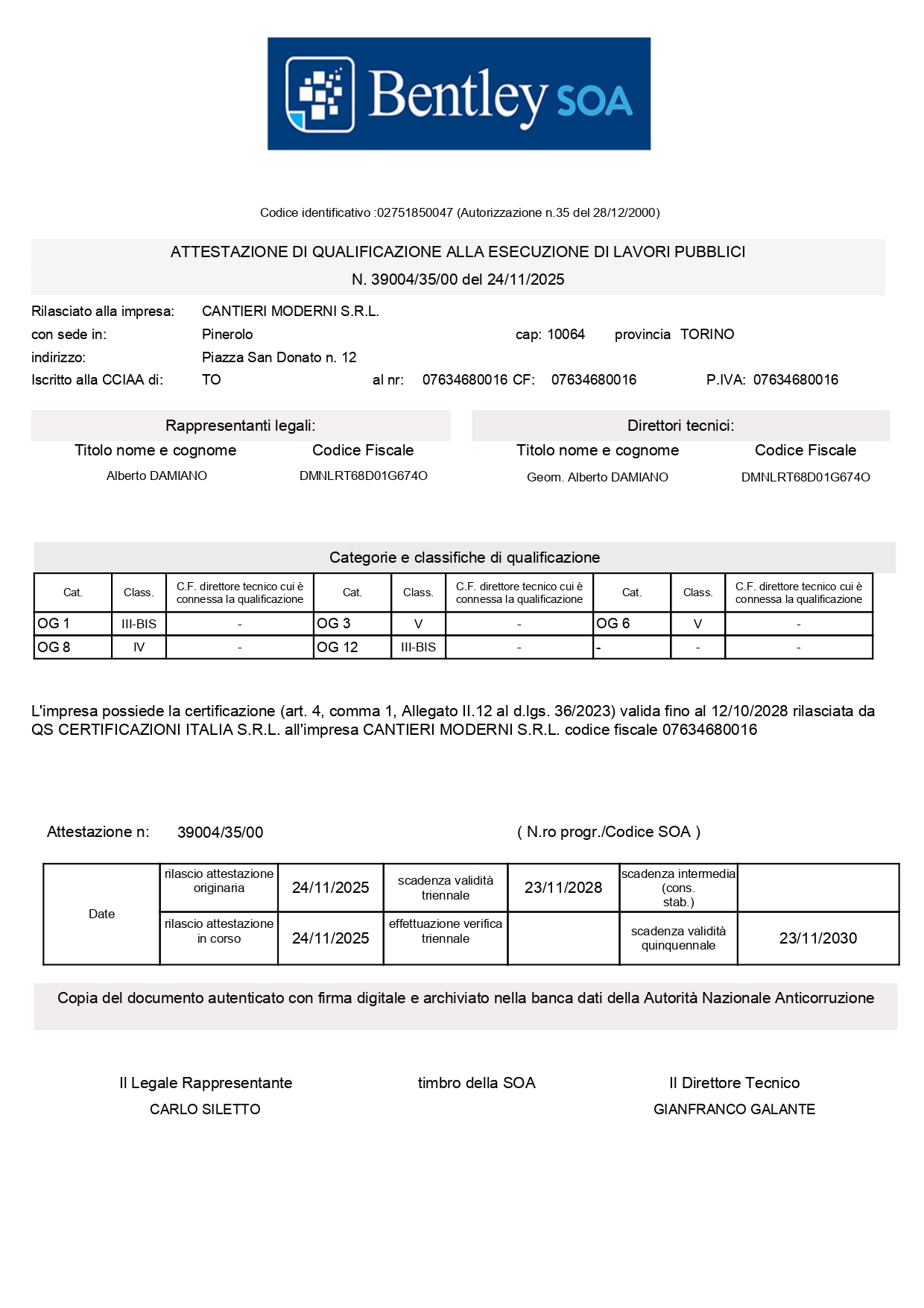 ATTESTAZIONE SOA SCADENZA 23 11 2030 page 0001